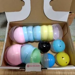 カラフルカプセル空ケース　大小１７個『中古品』