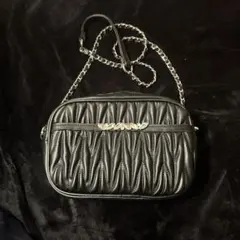 INGNI キルティングビジューショルダーバッグ 黒