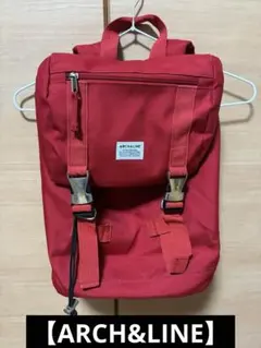 【美品】ARCH&LINE アーチアンドライン リュック バックパック レッドのサムネイル