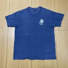 old stussy 90s 00s y2k tシャツ　ネイビー　USA