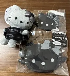ハローキティ 3点セット ミラーチャーム マスコットキーホルダー シリコンポーチ
