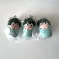 ヒーローアカデミアの出久のおくるみマスコット3個セット