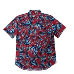 【GAP】美品 アロハシャツ 赤系 半袖シャツのサムネイル