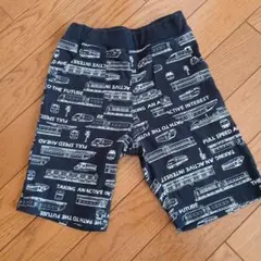 乗り物　電車プリント ハーフパンツ 100