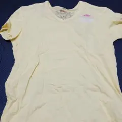 DIESEL Vネック Tシャツ Lサイズ 黄色