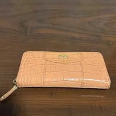 中古【COACH】コーチ エナメル クロコダイル型押し 長財布