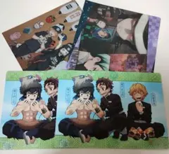 鬼滅の刃　クリアファイル2枚、下敷き2枚　くら寿司