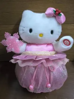 美品 サンリオ ハローキティ 冬の天使 メロディーダンスドール ぬいぐるみ
