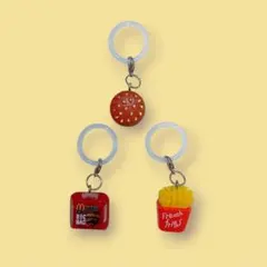 3個セット めじるしアクセサリー アンブレラマーカー チャーム マクド ポテト