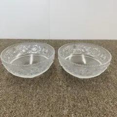 【未使用】バカラ　baccarat スモールボウル　アラベスク　2個セット　ペアのサムネイル