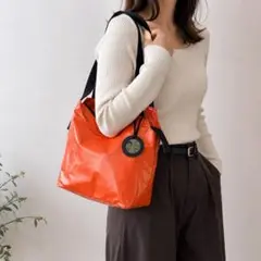 jack gomme ジャックゴム 軽量ショルダーバッグ オレンジ ポーチ付のサムネイル
