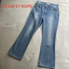 【アダムエロペ】ADAM ET ROPE' デニム　フレア　ブーツカットのサムネイル