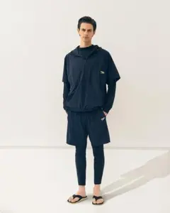 BEAUTY&YOUTH × Speedo ハーフジッププルオーバーパーカー