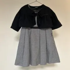 コムサイズム　110 ギンガムチェックワンピース