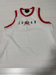 JORDAN メッシュタンクトップ ホワイト/レッド　XXLです。