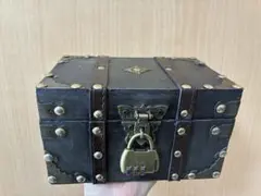 アンティーク木製宝箱 鍵付き