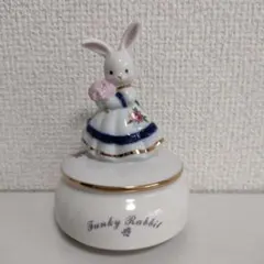 Funky Rabbit 陶器製 オルゴール