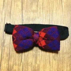 TKMIXPICE 赤 紫 チェック 蝶ネクタイ ニット TK タケオ キクチ