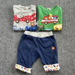 ミキハウス　ホットビスケッツ 3点セット　100