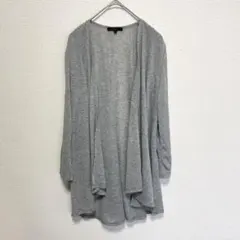 m.f.editorial ライトグレー ドレープカーディガン Mサイズのサムネイル