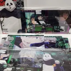 呪術廻戦 クリアビジュアルポスター 禪院真希 パンダ 狗巻棘