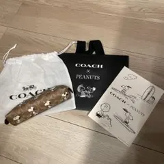 COACH x PEANUTS スヌーピー　ペンケース