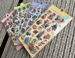 【新品・4枚セット】ズートピア 3D ぷっくり ステッカー シール まとめ売り