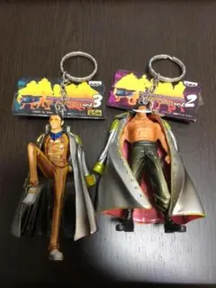 ワンピース　ハイグレード　カラーリング　キーホルダー　白ひげ&黄猿