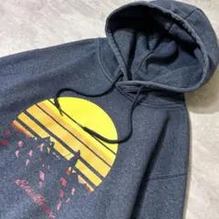 m*i様 00s Eddie Bauer スウェット パーカー サンセット プリのサムネイル