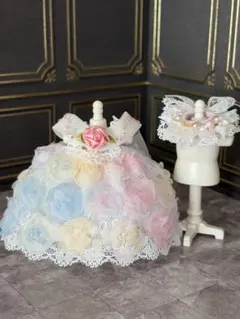 ぽ*ぷ様 No.17 ミニチュアドール　服　ハンドメイド　約8cm お母さん