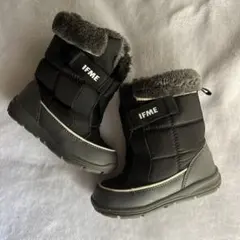 最終値下げ　IFME ブラックファー　ブーツ　17cm
