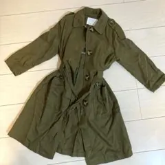 美品❀ZARA ザラキッズ /カーキ /ベルト付きシャツワンピース116cm