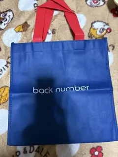 back number トートバッグ ブルーのサムネイル