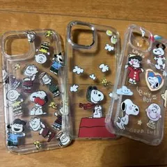 値下げ！スヌーピー iPhone用クリアケース 3個セット