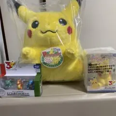 おかえりピカチュウ てのひらピカチュウ　モンコレ旅立ちの3匹セット カントー