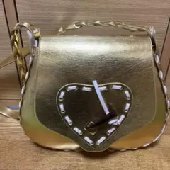 ゴールド ハート型ショルダーバッグ　最終お値下げ