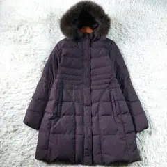 美品 フォックスファー 7-ID concept ダウンジャケット ロングコート