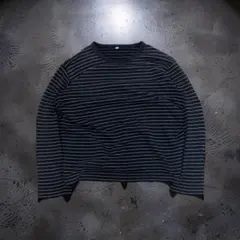 archive y2k 00sOLDUNIQLO striped l/stee