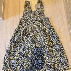 花柄エプロン ポケット付き未使用品