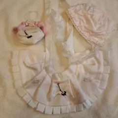 お宮参り用 スタイ よだれかけ 帽子 お守り セット