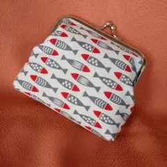 北欧フィッシュがま口