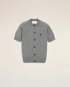 AMI Paris 半袖 カーディガン グレーのサムネイル