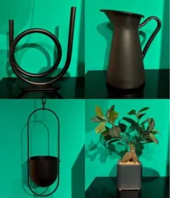 IKEA 4点セット インテリア雑貨 ブラック まとめ売り