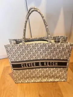 Clever & Ketch ロゴプリント トートバッグ専用インナーバッグ付き
