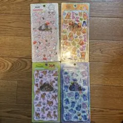 【正規品】ディズニー　プチドロップステッカー　シール　プチドロ　4種セット