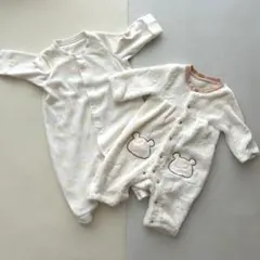 フリースロンパース2点セット 70cm