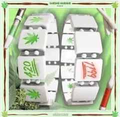 bazo1199 ブレスレット カンナビス cannabis leaf - メルカリ
