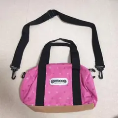 OUTDOOR PRODUCTS ショルダーバッグ ピンク クラウン柄