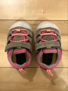 KEEN キーン グレー×ピンク スニーカー 12.5cm