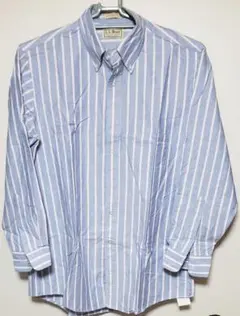 80年代 L.L.Bean 長袖 ボタンダウンストライプシャツ USA製